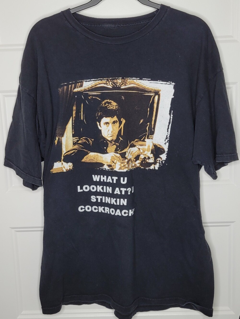 vintage style black Scarface t-shirt